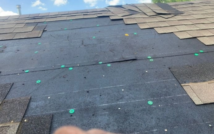 Storm Damaged Roof